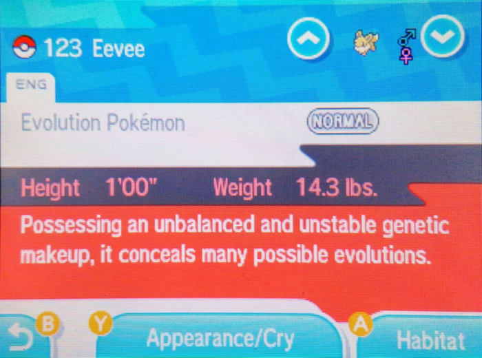 Eevee has the potential to evolve into eight different Pokemon!