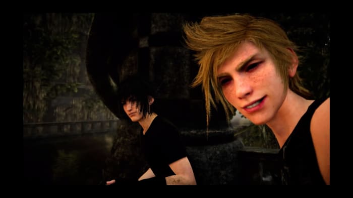 Selfies! From time to time, Prompto will ask Noctis, who would he want to see more pictures of.