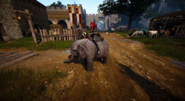 Meet Biggins the Miniature Elephant. Here I am sitting on my elephant at Calpehon.