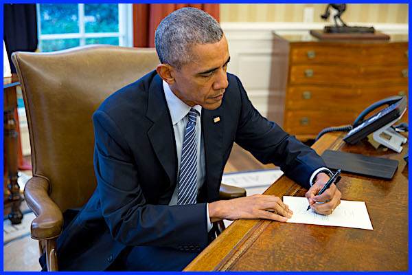 Barack Obama was the first African-American to be elected president of the United States. His signature on a card or slip of paper currently sells for around $50 to $100.