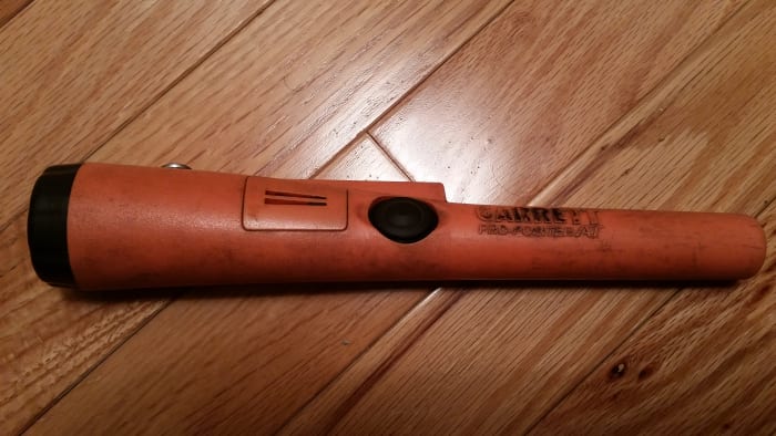 The Garrett Pro Pointer is also referred to as the "Garrett carrot" in the metal detecting community due to its shape and color.