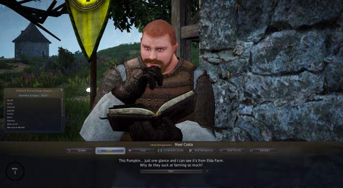 The Node manager at Costa farm. By pressing the node management button, you can choose to invest in the node.