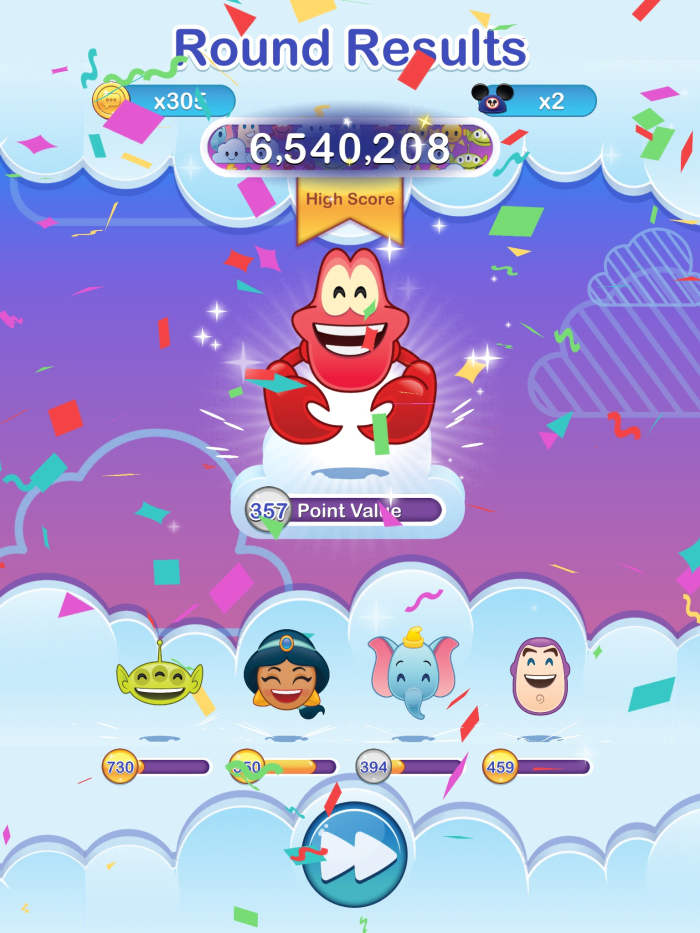 A high-scoring round in "Emoji Blitz"! Get some tips to help you advance faster in the game.