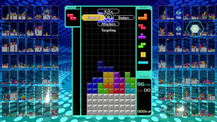 Here is an example of a well that could allow the player to get a Tetris combo by dropping the long thin I-block, if only it weren't so far away.