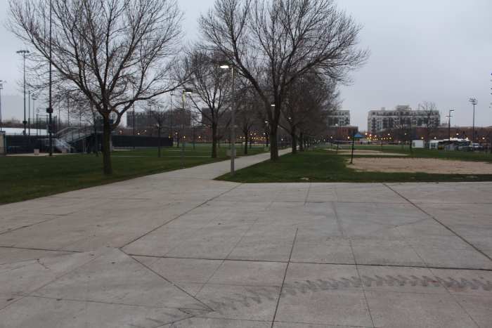 For it being Chicago I remember it not being any colder than an autumn day. This picture was taken in December 2015.