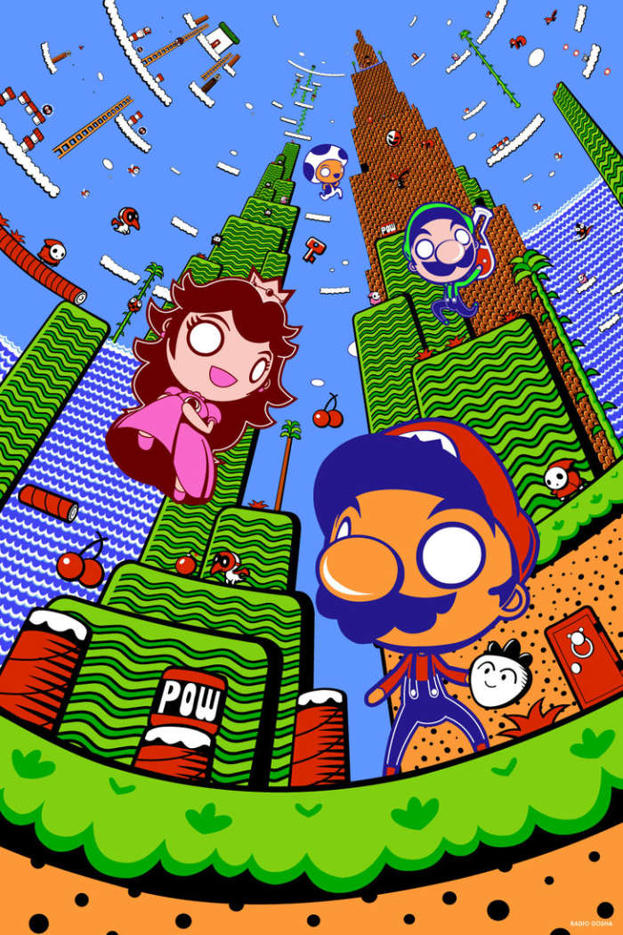 The Japanese manifestation was eventually remade for the SNES in 'Super Mario All-Stars' with the title 'Super Mario Bros.: