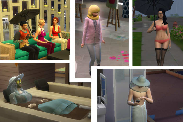 Sims are not very bright. Who knows why certain ideas and obsessions creep into their empty little heads? You gotta love them.