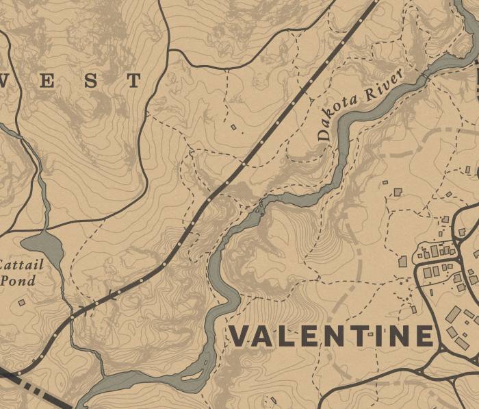 Every body of water within this screenshot is a great place for Perch, but not much else . . . Be sure to use Bread Bait.