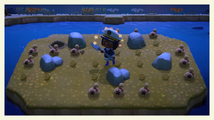 The Money Rock island is super rare (1% chance of finding it), so I was very happy when I landed here!