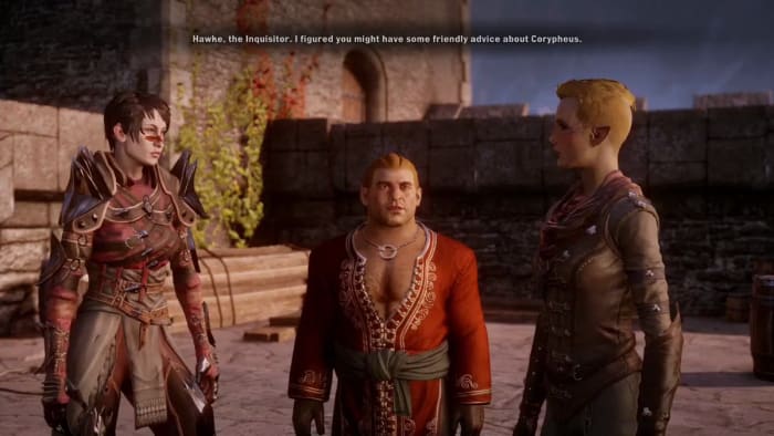 Hawke meets the Inquisitor in "Dragon Age: Inquisition." One of the most iconic moments in the series.