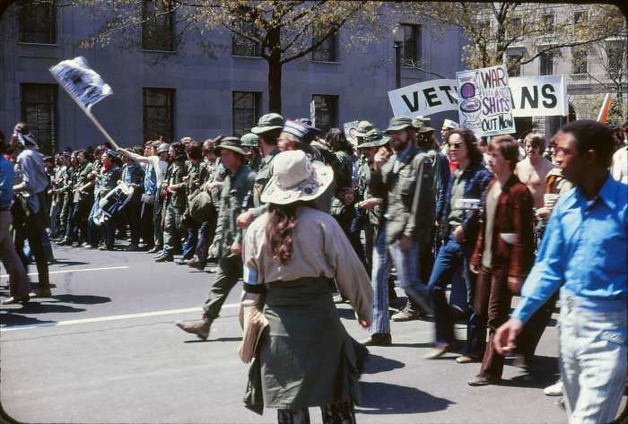 Vietnam War protest in Washington D.C. April 24, 1971, and no, none of us ever got this far in our "Anti-Draft/War Protest."