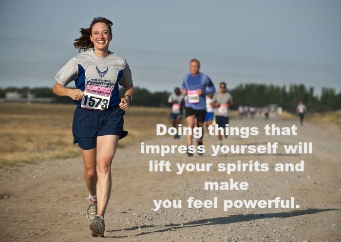 Self-esteem is not something you either have or don't have. It builds within you when you do challenging things and take control of your life.