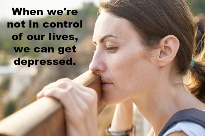 We need to speak our minds, assert our desires, and take control of our lives or we may fall victim to depression.