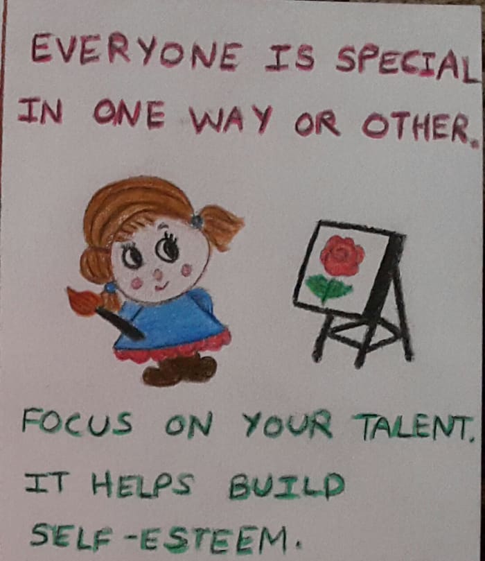 Focusing on a talent helps in getting rid of negative energy present in shy people. Confidence, happiness and positive energy are gained while doing so.