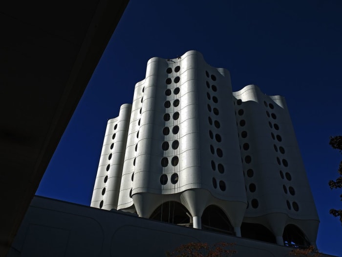 This is St. Joseph's Hospital in Tacoma, Washington. You can see the large windows.