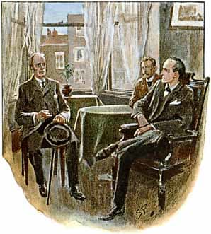 Arthur Conan Doyle, The Adventure of the Three Students (1904), Illustration by Sidney Paget, in The Strand Magazine