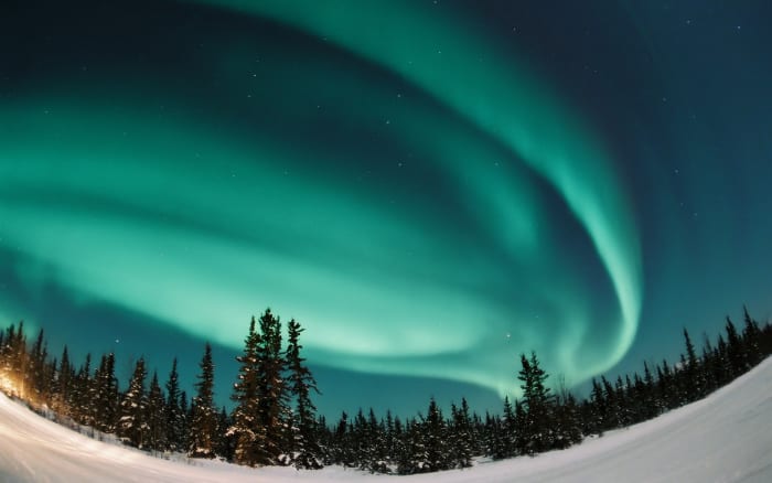 Many places in northern Europe, such as Tromso, Norway are prone to the occasional spectacular display of the Northern Lights.