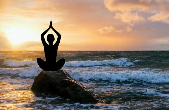 You don't have to go to a fancy beach to meditate, by the way. The most important thing is to meditate regularly.