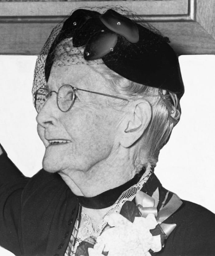 Anna Mary Robertson Moses (Grandma Moses) took up painting at the age of 76 because her arthritis became too severe for her to continue her needle work and became a legendary American folk artist.