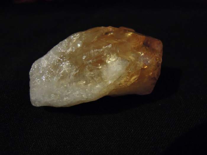 A citrine crystal can encourage us to look to the future.
