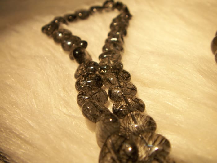 Tourmalinated quartz can help you resolve negative patterns and behaviours.