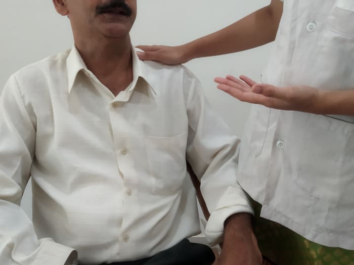 A gentle hand on the shoulder can give patients a closer connection to you that extends beyond the usual doctor-patient relationship. They begin to feel that you truly care for their well-being.