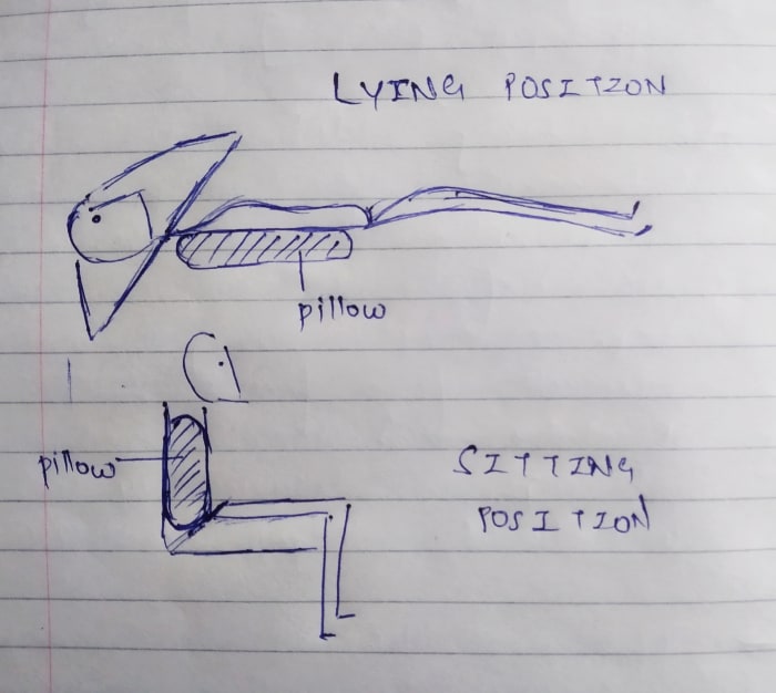 Lying on your back with something like a firm pillow to prop you up can help open up the cervical and thoracic spine.