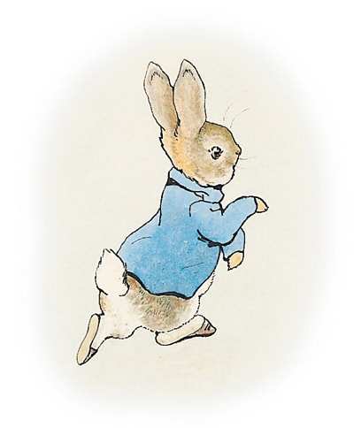 Original illustration for "The Tale of Peter Rabbit" by Beatrix Potter.