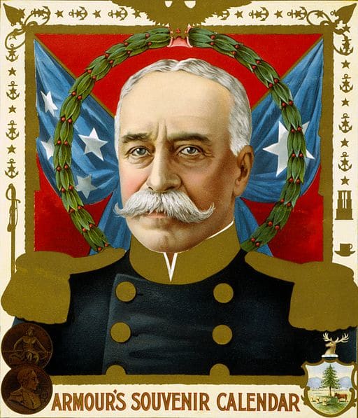 Souvenir calendar featuring Admiral George Dewey, 1899