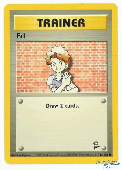 This is a much older trainer but still a trainer. When played, this one allows the player to draw two additional cards.