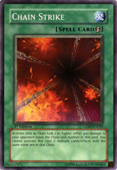 If your opponent runs Chain Burn, whatever you do, don't stack their combos. Stand there, and take those chains like a man (or woman).