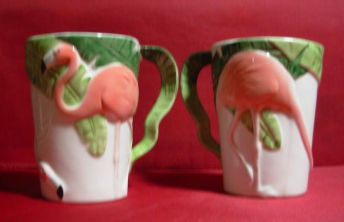 Some collections are organized around a theme. I enjoy collecting things related to flamingos.