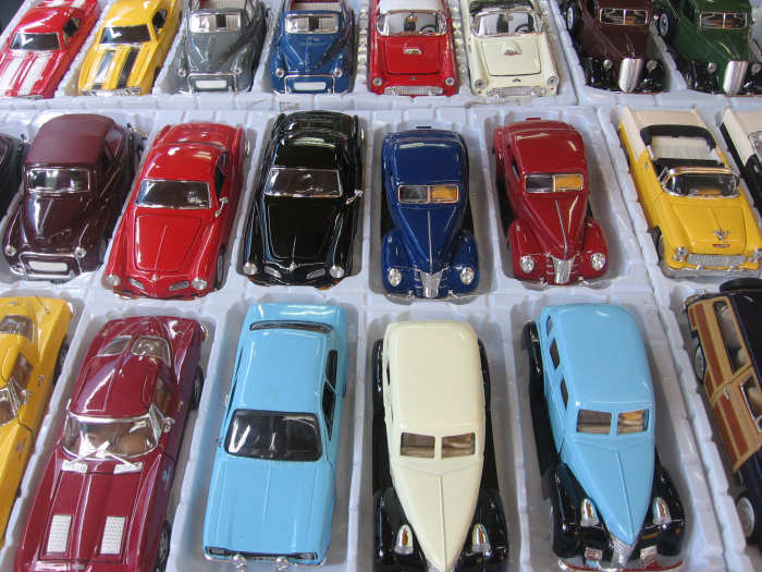 People often like to collect things that remind them of their childhood. For example, many people enjoy collecting toy cars.