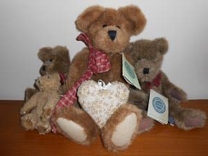 This is the picture I have as my profile picture on my eBay store site. My eBay store is called faithful heart Treasures...and I think these Boyds Bears are "treasures!"