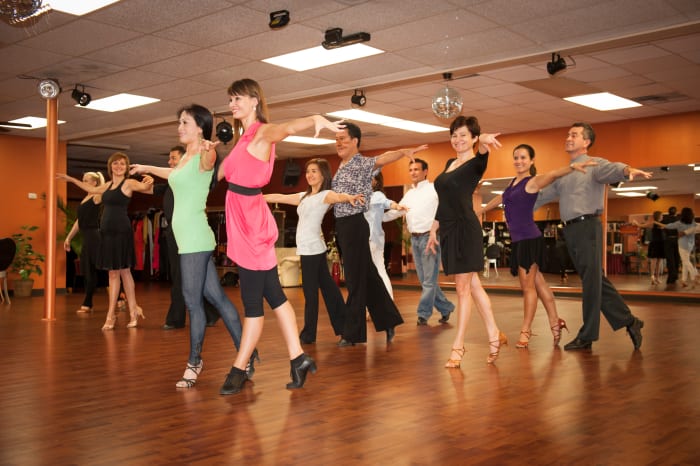 For dance class, whether it's a private lesson or with a group, you want to wear something that is practical for dancing