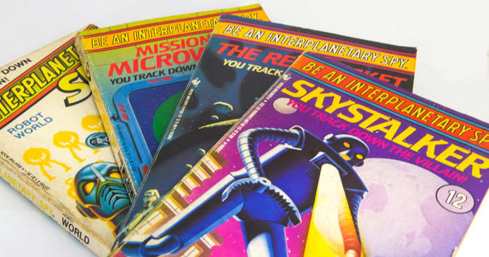Targeted at younger readers, the Be An Interplanetary Spy series is closer to being an interactive comics series.