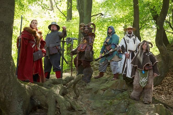 LARP players RalfHuels (photographer), Anja Arenz, Chris Kunz, Dossmo, Niamh, Paolo Tratzky, Svenja Schoenmackers.