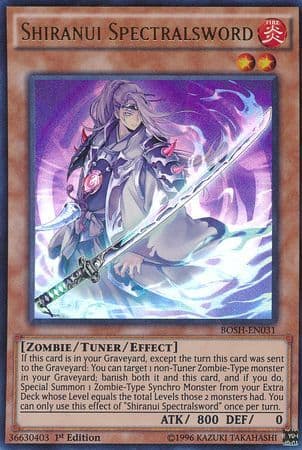 So this… is Soul Edge. Or is it Soul Calibur? Is the user of this sword burning the world or turning it into crystal? Are these Jedi Master spirits, Annabelle spirits, or neutral Shaman King spirits? We need to know these things, Konami.