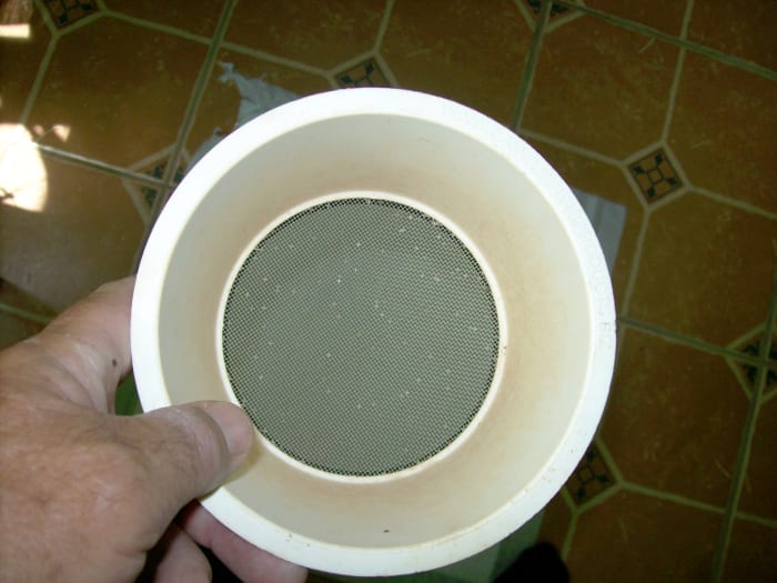 A typical retail 20 mesh screen. I purchased this at a gold show. These usually come with 3 or 4 nested screens of various sizes.