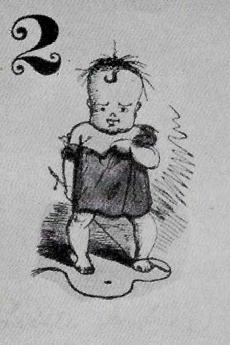 JOKER - THE BABY #2 This card from YANKEE NOTIONS may have inspired The Little Joker in Euchre.