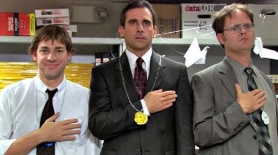 In 2005, the U.S. version of "The Office," starring Steve Carell and John Krasinski, premiered on NBC.
