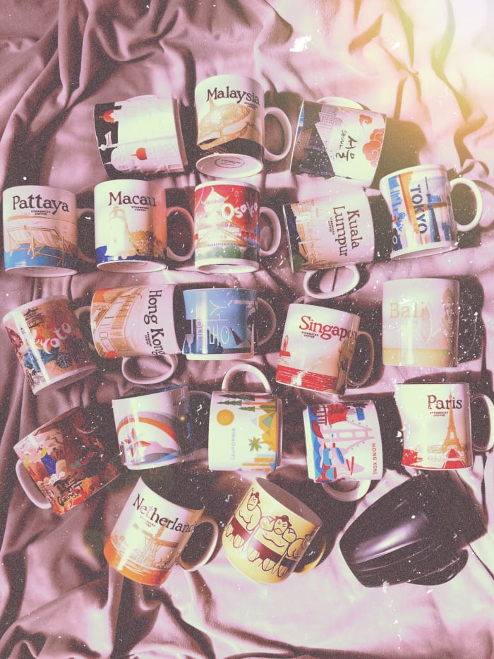 These coffee mugs are not just a travel memorabilia, but there was a memorable story and travel experience behind every mugs!