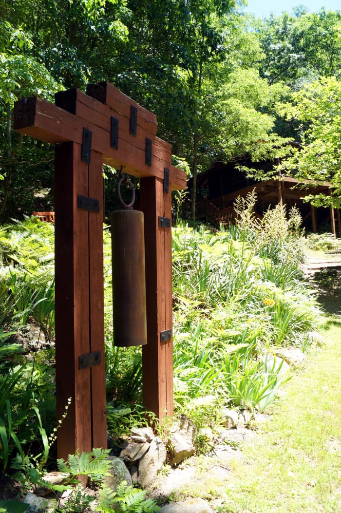 The bell used to wake everyone up, signal meal times, and the beginning and end of meditation sessions