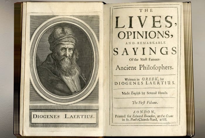 And English edition of the treatise concerning the important ancient Philosophers, by Diogenes Laertius.