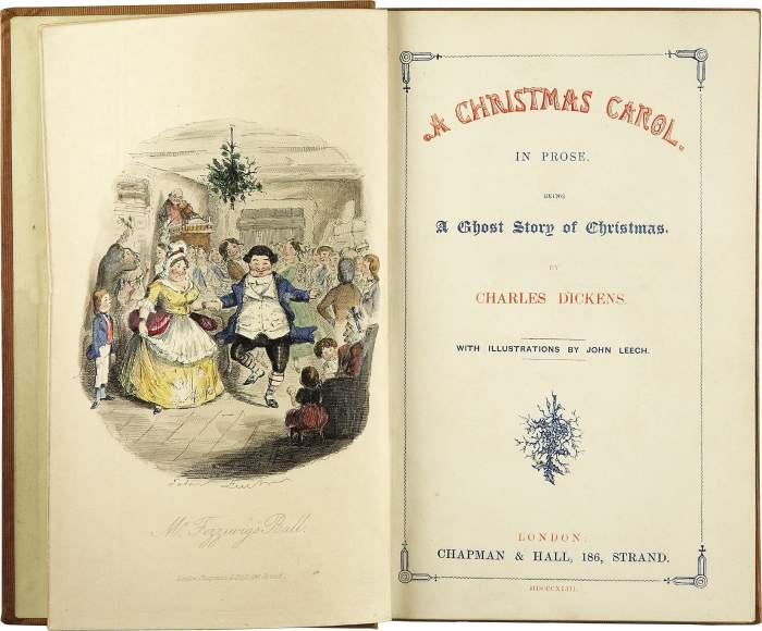 The title page of the first edition of "A Christmas Carol" (1843)