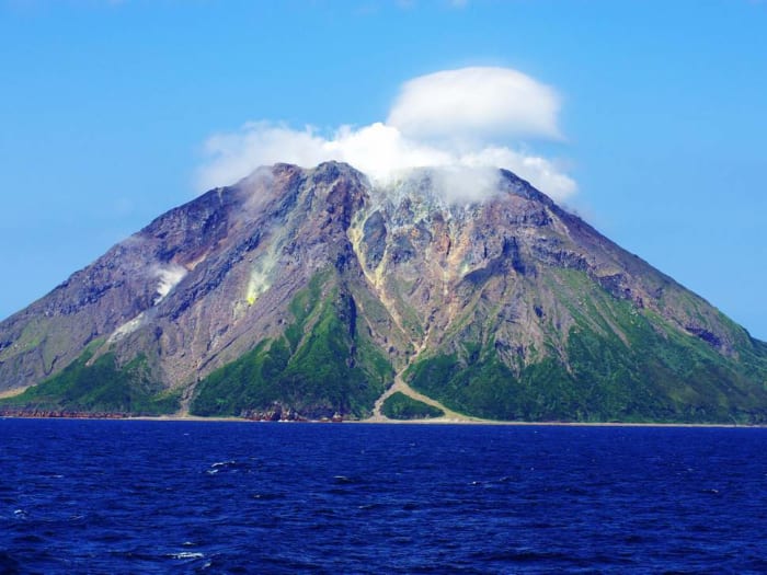 Iwo Jima island, located off the southern coast of Japan, marks the northern edge of a newly discovered underwater supervolcano, named Kikai