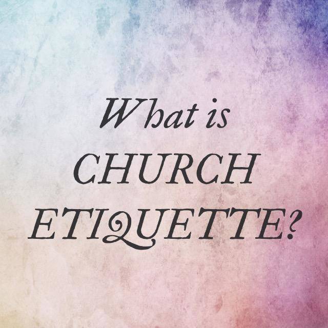 Church Etiquette LetterPile Writing and Literature