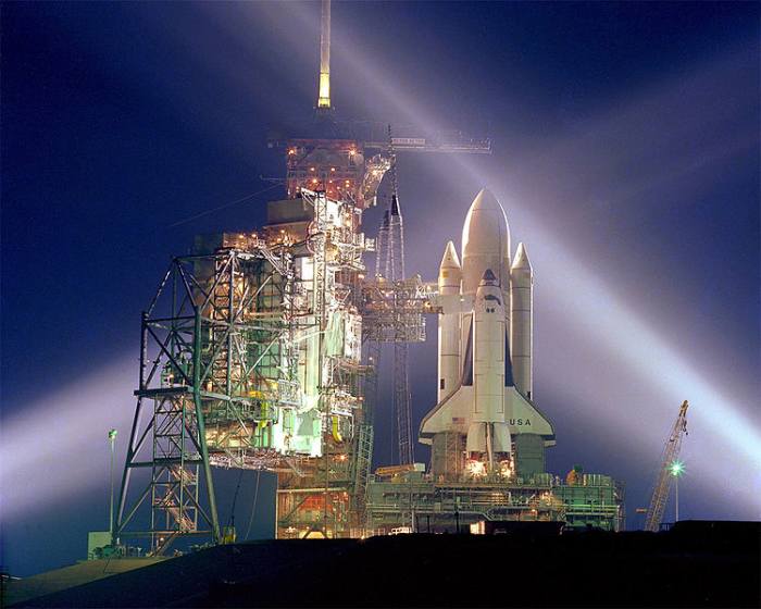 First US Space Shuttle mission, STS-1, Space Shuttle Columbia; 1981. AStronauts experienced lowered blood pressure that caused lightheadedness.