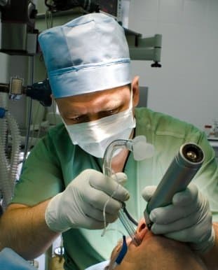 Managing the airway and ensuring that the patient gets enough oxygen is an important part of the anesthesiologist's job.