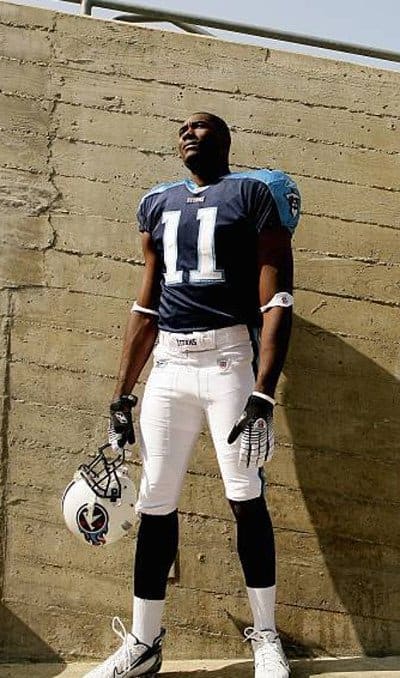 Former wide receiver Paul Williams has probably the highest arm length to height ratio of any NFL player. At only 6’1”, he has one of longest arms in the history of the NFL at 36".